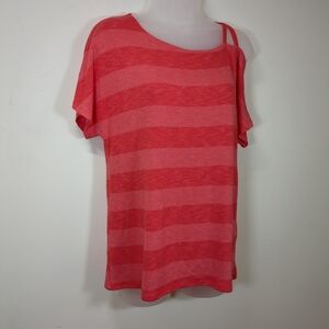 Kayleigh Jonesman Women's Knit Striped Red Top , NWT Stitch Fix , Size L